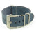 NT.5.pv Leather NATO Strap w Pre-V Buckle in Blue