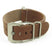 NT.9.pv Leather NATO Strap w Pre-V Buckle in Brown