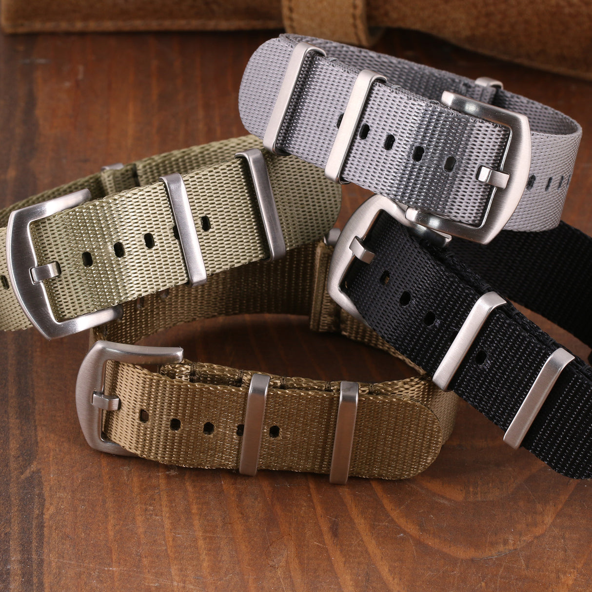 Nt4.nl Creative StrapsCo Premium Woven Nylon Seatbelt NATO Watch Band Strap 18mm 20mm 22mm 24mm