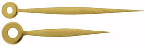 Omega® Hands (Hour and Minute), calibres: 280, 281, 283, 284, 285, gold, leaf, length 11.80 mm