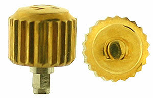 Omega® Crown (Waterproof, threaded), yellow,case numbers: 178.0514, 278.0510