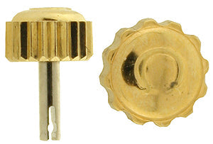 Omega® Crown (Waterproof, with split post attached), yellow, total height of crown (including post) 7.10 mm