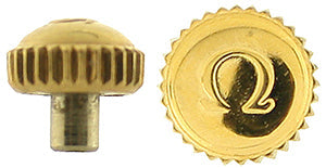 Omega® Crown (Waterproof, Tap 1.00 mm), yellow, diameter 5.00 mm, case numbers: 2354, 2878, 245.704