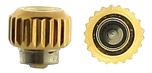 Omega® Crown (Waterproof, with center pusher), yellow, fits tube 090ST4132, see all case numbers in description