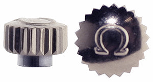 Omega® Crown (Dustproof), steel, slightly domed, diameter 3.50 mm, see all case numbers in description