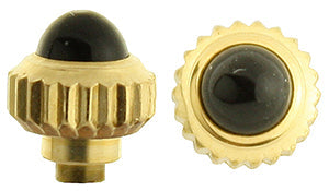 Omega® Crown (Dustproof, Tap 0.90 mm), yellow with black stone, see all case numbers in description