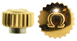 Omega® Crown (Dustproof, Tap 0.90 mm), yellow, flat top, see all case numbers in description