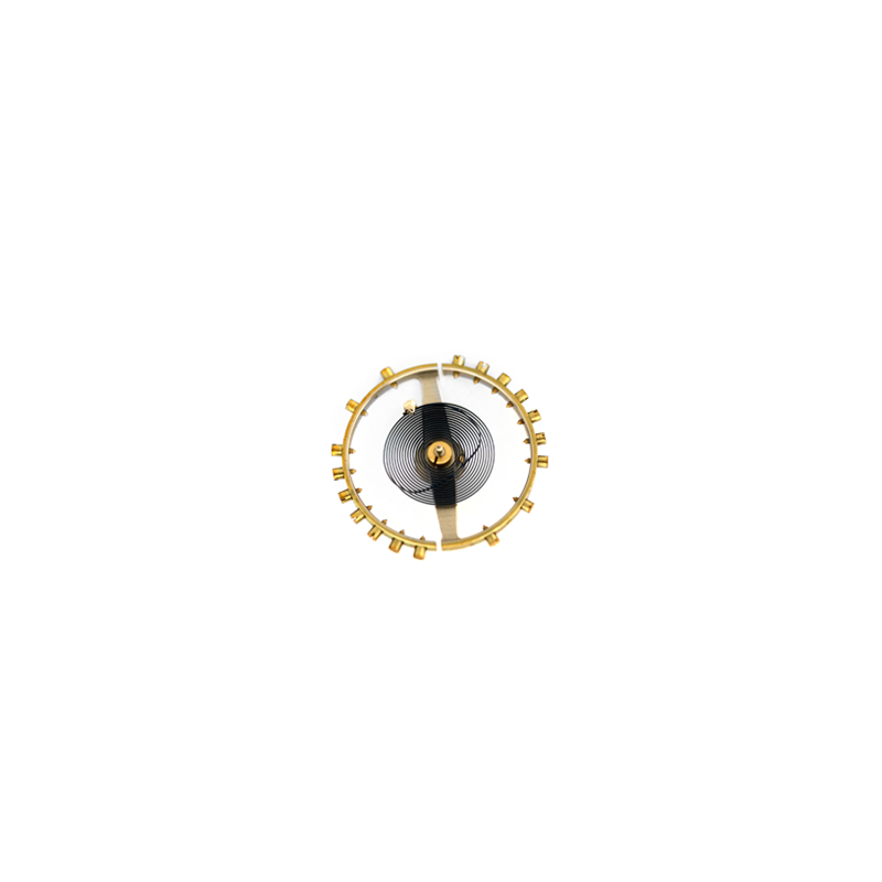 Genuine Omega® balance complete (with breguet hairspring), height of balance staff 6.10 mm, dia. 15.20 mm, part number 190, fits Omega® 19