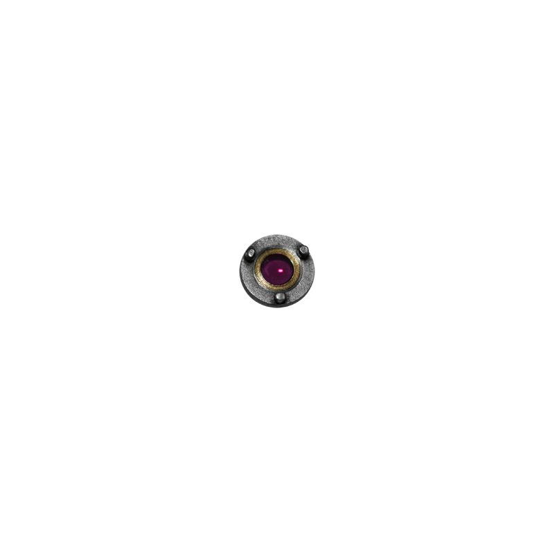 Genuine Omega® cap jewel, steel, part number 7073, fits Omega® 19.4 T 2