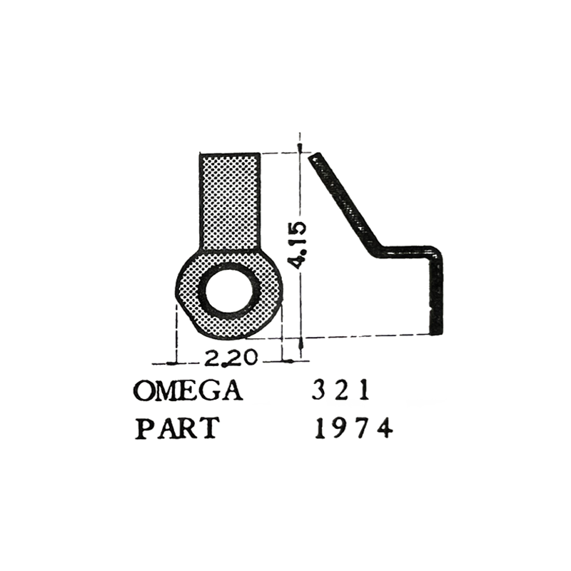 Omega® Case Clamp, case numbers: 105.001, 105.004, 105.005, 14364, 145.0005, 145.005, 145.0006, 145.006, 14904, 6114, 6124, 6148
