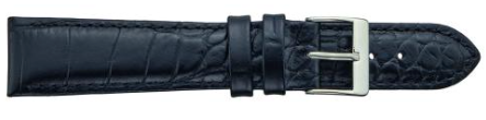 416 Padded Stitched Alligator Grain Leather Watch Strap