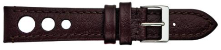 429 Flat Stitched Crushed Leather with Holes Watch Strap
