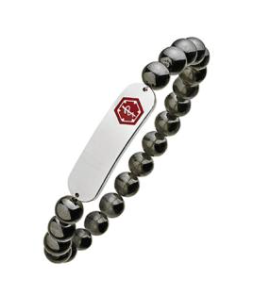 310MED Magnetic Bead Medical Id Bracelet