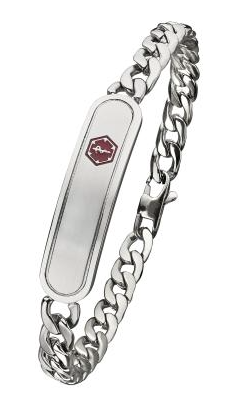 Stainless Steel Medical ID Bracelet 745MED