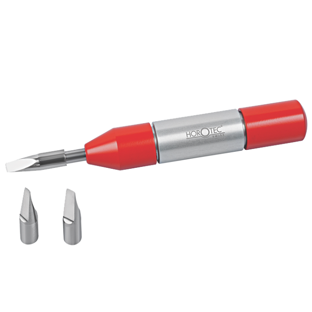 Automatic case opener with 3 interchangeable blades for snap-on backs