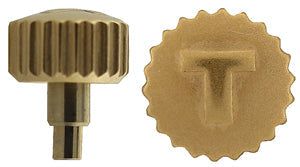 Tissot® Crown (Waterproof, threaded), fits tube T358.015, case number: T453, part number for the crown is T350.195 or T350006343