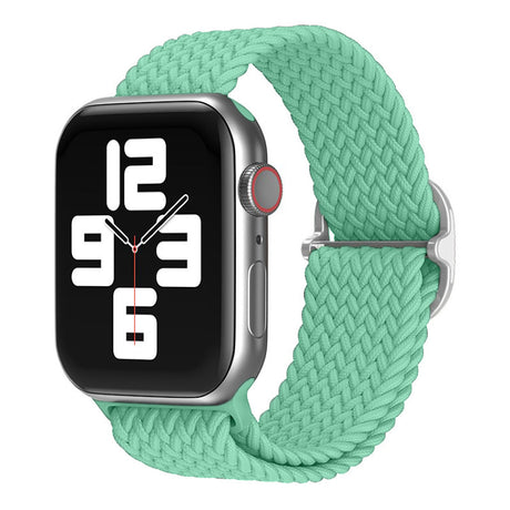 a.ny6.11 Mint Green StrapsCo Braided Stretch Band Strap for Apple Watch 38mm 40mm 41mm 42mm 44mm 45mm 49mm