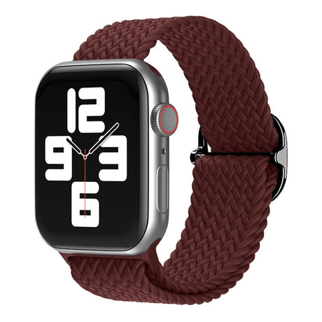 a.ny6.6b Cherry StrapsCo Braided Stretch Band Strap for Apple Watch 38mm 40mm 41mm 42mm 44mm 45mm 49mm