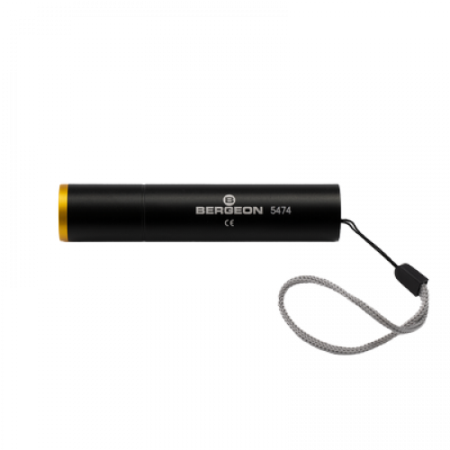Bergeon Aluminium UV torch for checking fluorescent oils and detecting dust
