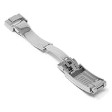 cl.rx2 .bs Alt Brushed Silver StrapsCo Replacement Stainless Steel Deployant Clasp For Rolex 16mm