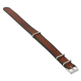 Dn7a.2 Angle Mahogany DASSARI Woodland II Vintage Italian Leather Mens Wraparound Watch Band Strap 18mm 20mm 22mm 24mm