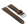 Ds12.2 Main Brown DASSARI Kingwood Vintage Italian Leather Stitched Watch Band Strap