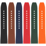 fk10 All Color StrapsCo DASSARI Textured FKM Rubber Strap w Curved Ends