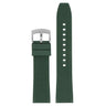 fk10.11 Green Main StrapsCo DASSARI Textured FKM Rubber Strap w Curved Ends