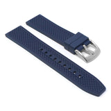 fk10.5 Blue Angle StrapsCo DASSARI Textured FKM Rubber Strap w Curved Ends