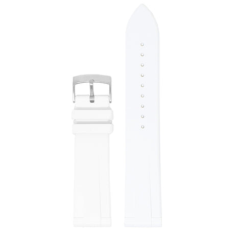 fk12.22 Up White DASSARI T Line FKM Rubber Watch Band Strap 20mm 22mm