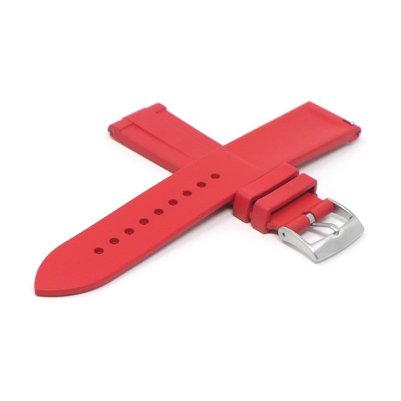 fk12.6 Cross Red DASSARI T Line FKM Rubber Watch Band Strap 20mm 22mm