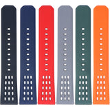 fk17 All Color DASSARI Flex Perforated FKM Rubber Watch Band Strap 20mm 22mm