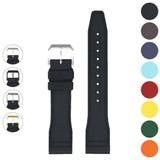 fk18 Gallery DASSARI Aviator FKM Rubber Pilot Watch Band Strap 20mm 21mm 22mm