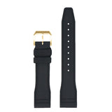 fk18.1.yg Up Black DASSARI Aviator FKM Rubber Pilot Watch Band Strap 20mm 21mm 22mm