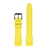 fk18.10.mb Up Yellow DASSARI Aviator FKM Rubber Pilot Watch Band Strap 20mm 21mm 22mm