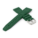 fk18.11 Cross Green DASSARI Aviator FKM Rubber Pilot Watch Band Strap 20mm 21mm 22mm