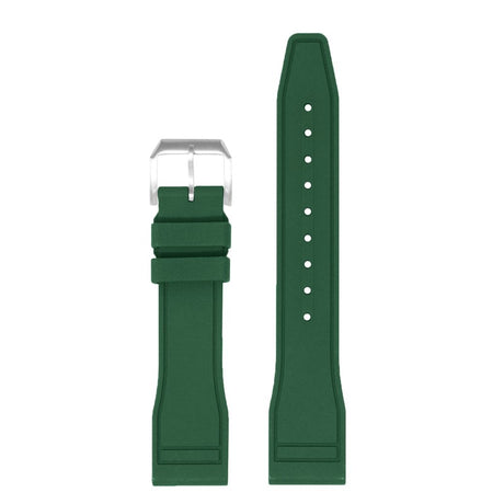 fk18.11.bs Up Green DASSARI Aviator FKM Rubber Pilot Watch Band Strap 20mm 21mm 22mm