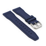 fk18.5 Angle Blue DASSARI Aviator FKM Rubber Pilot Watch Band Strap 20mm 21mm 22mm