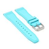 fk18.5b Angle Baby Blue DASSARI Aviator FKM Rubber Pilot Watch Band Strap 20mm 21mm 22mm