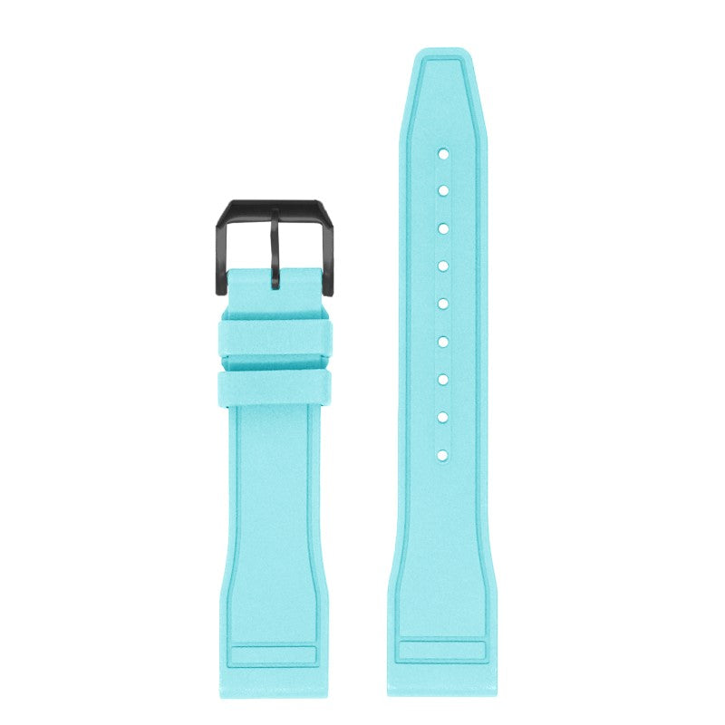 fk18.5b.mb Up Baby Blue DASSARI Aviator FKM Rubber Pilot Watch Band Strap 20mm 21mm 22mm