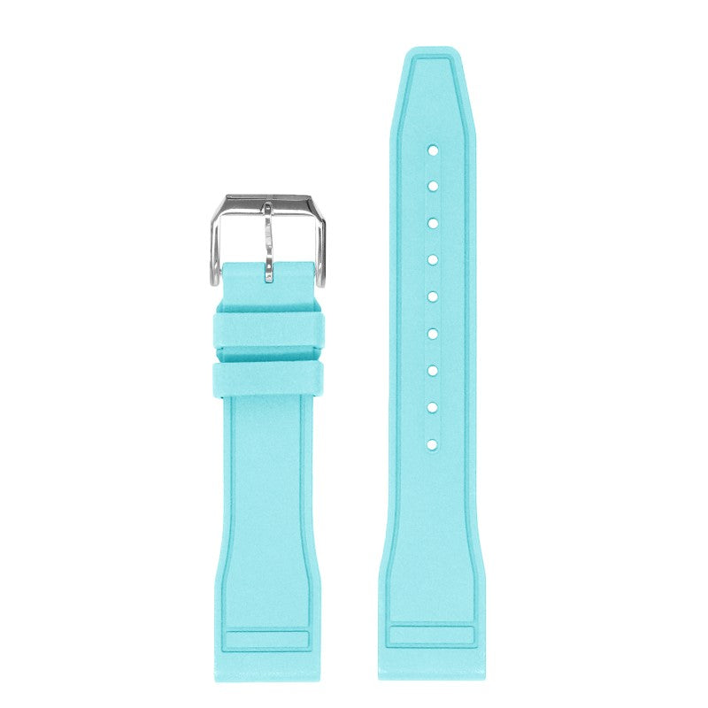 fk18.5b.ps Up Baby Blue DASSARI Aviator FKM Rubber Pilot Watch Band Strap 20mm 21mm 22mm