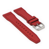 fk18.6 Angle Red DASSARI Aviator FKM Rubber Pilot Watch Band Strap 20mm 21mm 22mm