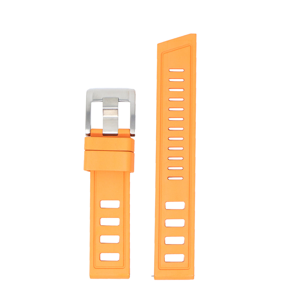 fk19.12 Up Orange DASSARI Icon Diver FKM Watch Band Strap 20mm 22mm