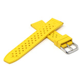 fk3.10 Cross Yellow DASSARI Textured FKM Rubber Watch Band 18mm 20mm 22mm 24mm Quick Release Strap