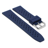 fk3.5 Angle Blue DASSARI Textured FKM Rubber Watch Band 18mm 20mm 22mm 24mm Quick Release Strap