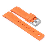 fk7.12 Angle Orange Rugged FKM Rubber Sport Strap StrapsCo Silicone Rubber Band