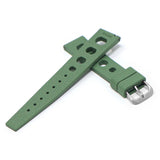 fk8.11.20 Cross StrapsCo Green DASSARI Vintage FKM Rubber Strap Silicone Band