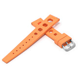 fk8.12.20 Cross StrapsCo Orange DASSARI Vintage FKM Rubber Strap Silicone Band