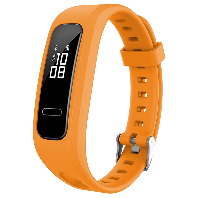 h.r6.12 Main Orange StrapsCo Rubber Watch Band Strap for Huawei Honor Band 4 4e 3e