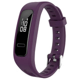 h.r6.18 Main Purple StrapsCo Rubber Watch Band Strap for Huawei Honor Band 4 4e 3e